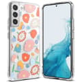 Miniatyrbillede 1 af 6: Pansret cover med gelramme Galaxy S22+ Fusion Design Floral transparent
