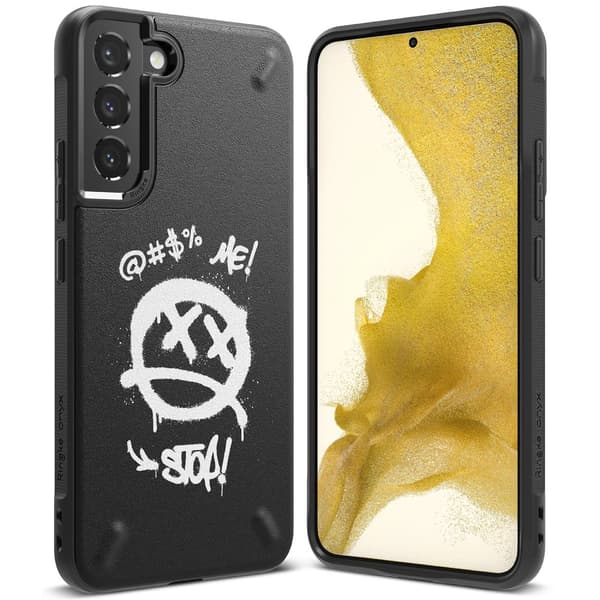Kestävä kotelo Galaxy S22+ Onyx Design Graffiti mustalle