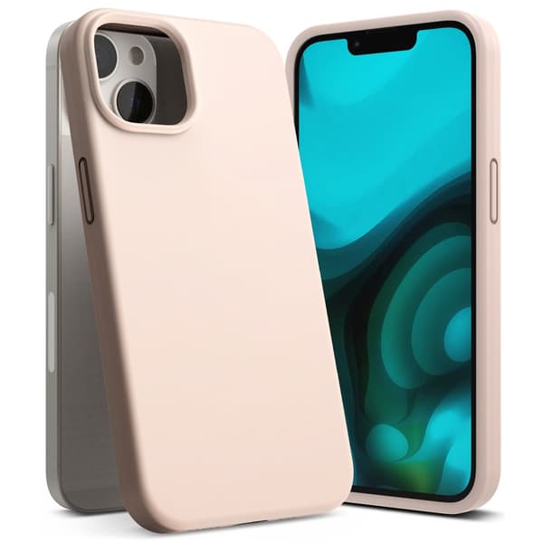 Fleksibelt silikone cover til iPhone 14 Plus 6,7'' SILIKONE PINK SAND