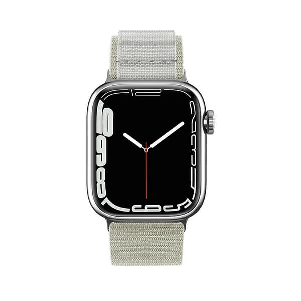Rem med Alpine stålspænde til Apple Watch 38 / 40 / 41 mm sølv
