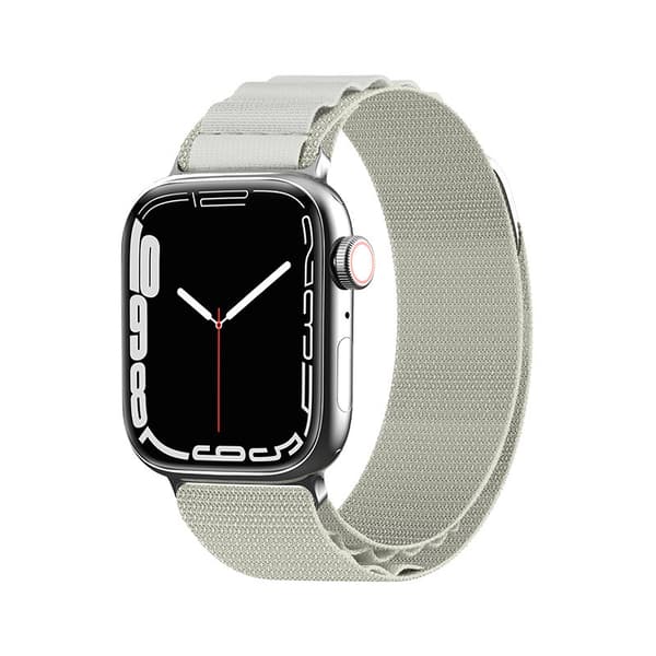 Rem med Alpine stålspænde til Apple Watch 38 / 40 / 41 mm sølv