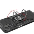 Miniatyrbild 5 av 6: Pansarhybridfodral för Samsung Galaxy M31s + Ring Armor magnetisk hållare, silver