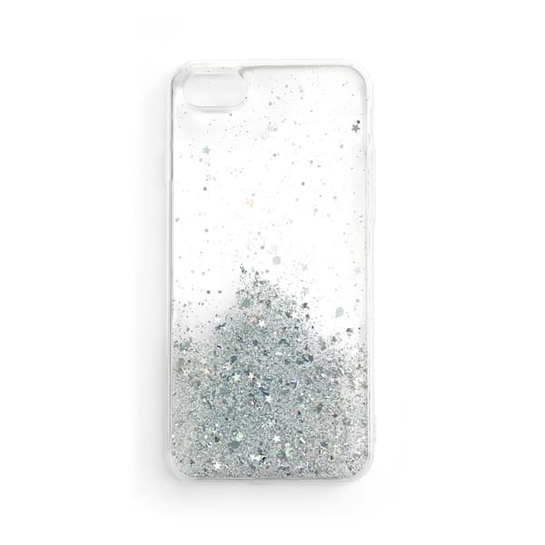 Skinnende cover med glitter til Samsung Galaxy A42 5G Star Glitter gennemsigtig