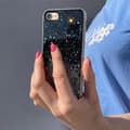 Pikkukuva 5 / 6: Kiiltävä kotelo glitterillä Samsung Galaxy S21+ 5G Star Glitter vihreälle