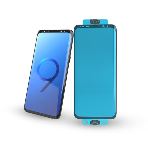 Glasfolie härdat glas för skärm med ram Samsung Galaxy S21+ 5G 3D Edge Nano Flexi Glas svart