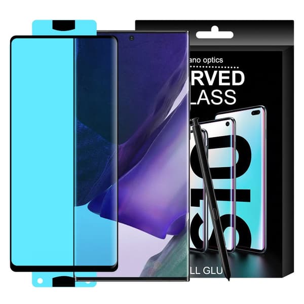 Glasfolie härdat glas för skärm med ram Samsung Galaxy S21+ 5G 3D Edge Nano Flexi Glas svart
