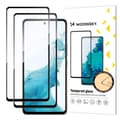 Miniatyrbild 1 av 6: Supertåligt helskärmshärdat glas med ram för Samsung Galaxy A53 5G svart SET med 2 st.