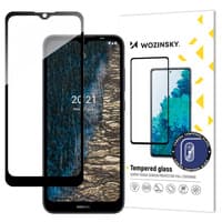 Helskärmshärdat glas med ram Nokia C20/C10 Fulllim svart