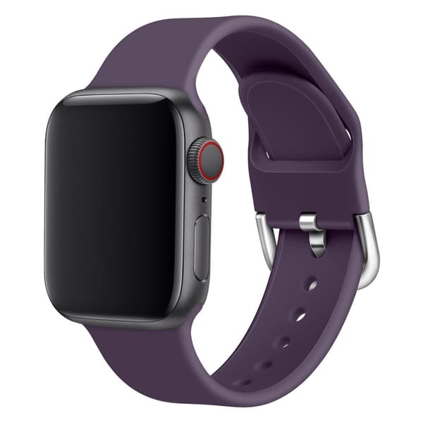 Silikonrem APS för Apple Watch Ultra 2-9/SE 42/44/45/49 mm lila