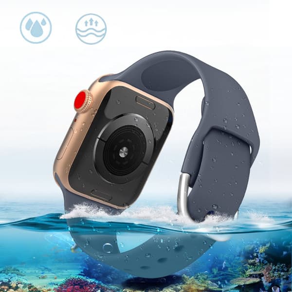 Silikonrem APS för Apple Watch Ultra 2-9/SE 42/44/45/49 mm lila