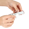 Miniatyrbild 2 av 6: Självhäftande fingertelefonhållare med grå skjutreglage