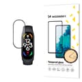 Miniatyrbild 1 av 6: Slitstarkt helskärmshärdat glas med ram för Xiaomi Mi Band 8 Full Glue svart