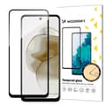 Miniatyrbild 1 av 6: Slitstarkt härdat glas för Motorola G73 för hela skärmen med Full Glue ram, svart