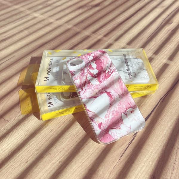 Marble gel fodral marmorfodral för Xiaomi Redmi 8A rosa