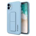 Miniatyrbillede 1 af 6: Silikone etui med stativ til Samsung Galaxy A32 5G Kickstand Cover lyseblå