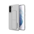 Miniatyrbillede 1 af 6: Silikone etui med stativ til Samsung Galaxy S21+ 5G Kickstand Cover gråt