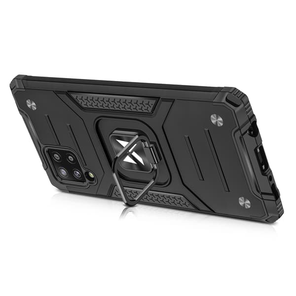 Pansret cover + magnetisk holder til Samsung Galaxy A42 5G Ring Panser rød