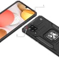 Miniatyrbillede 2 af 6: Pansret cover + magnetisk holder til Samsung Galaxy A42 5G Ring Panser rød