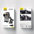 Pikkukuva 5 / 6: F19 kiinnitysautoteline puhelimelle 15W induktiivisella laturilla, musta