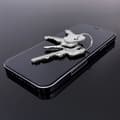 Miniatyrbillede 6 af 6: Fleksibelt hærdet glas til iPhone 14 Pro skærmen med en sort ramme Full Cover Flexi Nano Glass