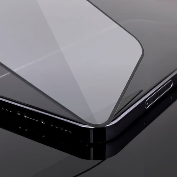 Holdbart 9H hærdet glas til hele skærmen på Realme C35 med ramme Case Friendly sort