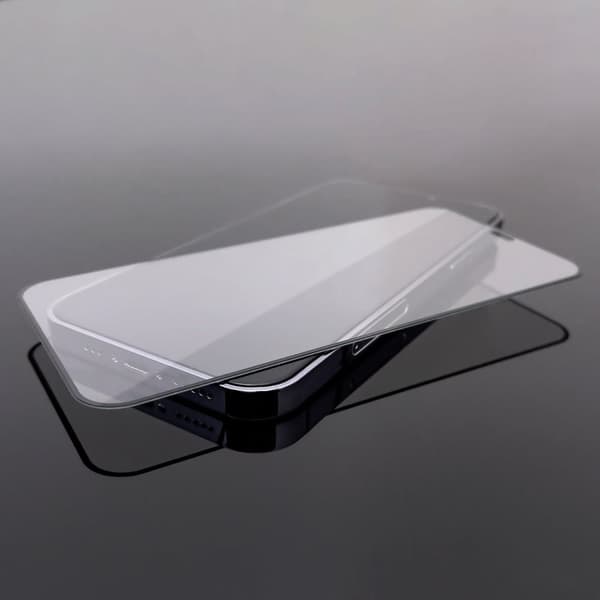Holdbart 9H hærdet glas til hele skærmen på Realme C35 med ramme Case Friendly sort
