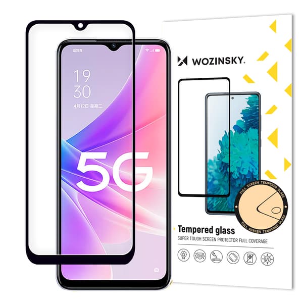 9H Hærdet glas i fuld skærm Oppo A77 4G / A57 4G / A57s / A57e med rammeetui Friendly Black