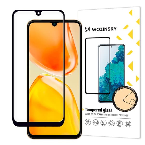 Vivo X80 Lite / V25 9H helskärmshärdat glas med fodralvänlig svart ram