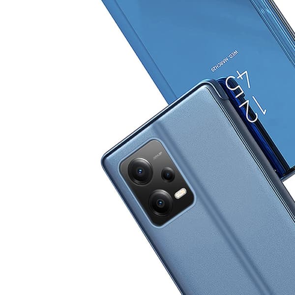 Shiny flip-fodral för Xiaomi Redmi Note 12 Pro+ Clear View-fodral, rosa