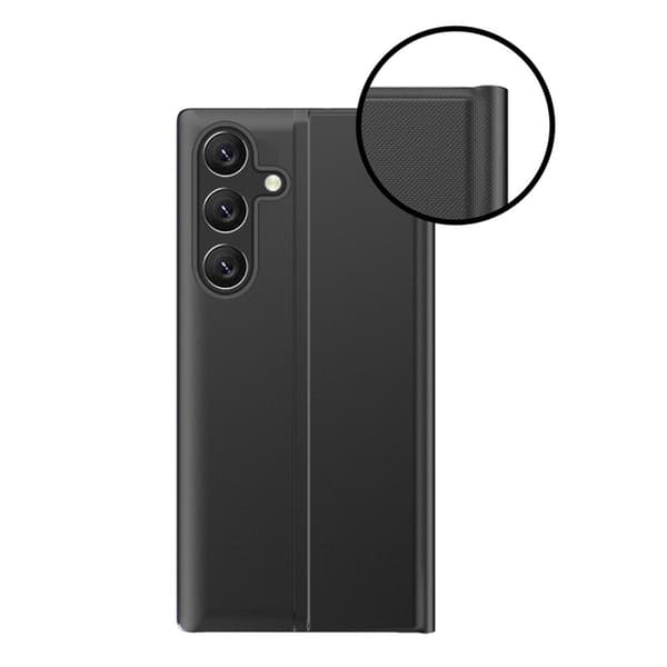 Kotelo läpällä ja jalustalla Xiaomi 13 Lite New Sleep Case -kotelolle, musta