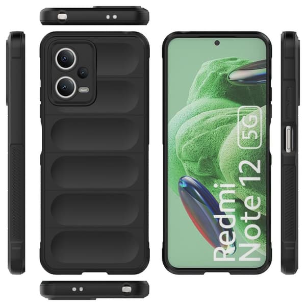 Flexibelt skal för Xiaomi Redmi Note 12 5G / Poco X5 5G Magic Shield Fodral Svart