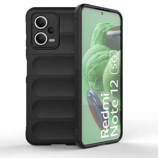 Flexibelt skal för Xiaomi Redmi Note 12 5G / Poco X5 5G Magic Shield Fodral Svart