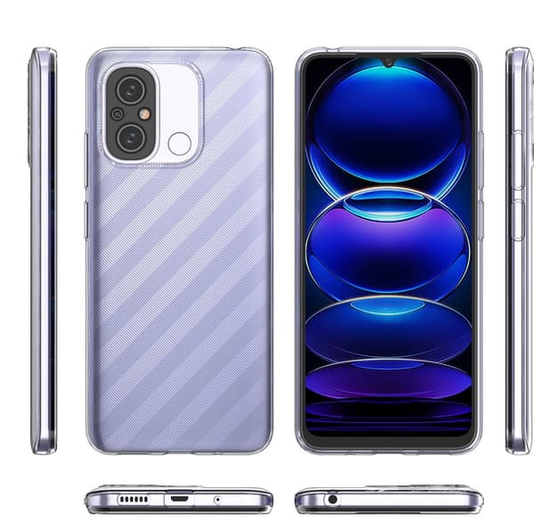 Ultratyndt cover 0,5 mm til Xiaomi Xiaomi Redmi 11A / Poco C55 / Redmi 12C Ultra Clear Transparent