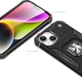 Pikkukuva 2 / 6: Panssaroitu kotelo sormipidikkeellä iPhone 15 Plus Ring Armor siniselle