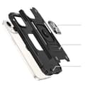 Miniatyrbillede 3 af 6: Pansret etui med fingerholder til iPhone 15 Plus Ring Armor, sølv