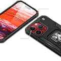 Miniatyrbillede 2 af 6: Pansret etui med fingerholder til iPhone 15 Pro Ring Armor, rosa guld