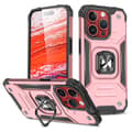 Miniatyrbillede 1 af 6: Pansret etui med fingerholder til iPhone 15 Pro Ring Armor, rosa guld