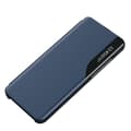 Pikkukuva 2 / 3: Kansi Samsung S24 Ultralle läpällä ja Eco Leather View Case sinisellä jalustalla