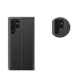 Miniatyrbillede 3 af 6: Nyt Sleep View Case cover til Samsung S24 Ultra med magnetisk klap, sort