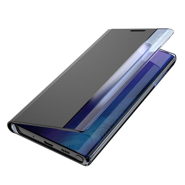 Nyt Sleep View Case cover til Samsung S24 Ultra med magnetisk klap, sort