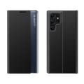 Miniatyrbillede 1 af 6: Nyt Sleep View Case cover til Samsung S24 Ultra med magnetisk klap, sort