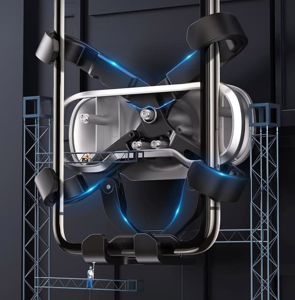 Gravity biltelefonholder, sort