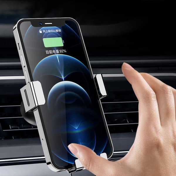 Gravity bilholder til smartphone på luftventilen, blå