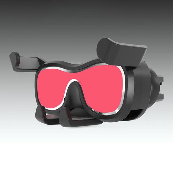 Gravity bil smartphone holder til luftventil med luftfrisker, sort