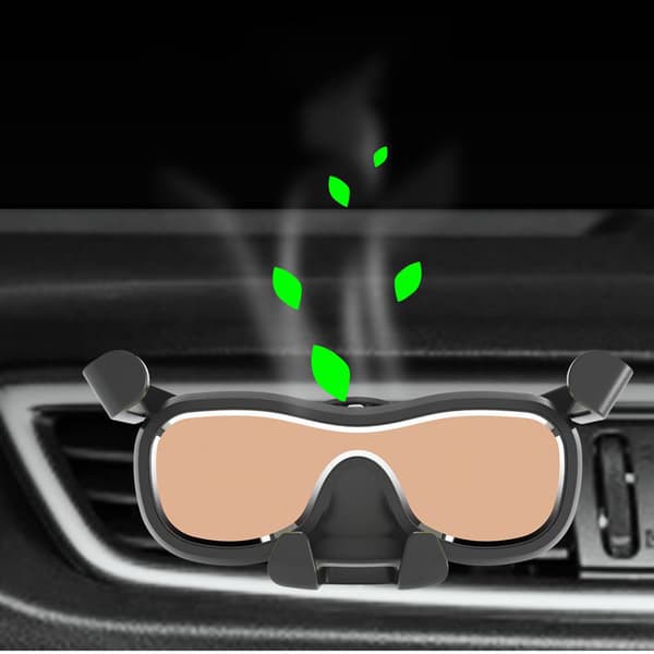 Gravity bil smartphone holder til luftventil med luftfrisker, sort