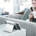 Miniatyrbillede 3 af 6: Justerbar bordstand til telefon, tablet, hvid