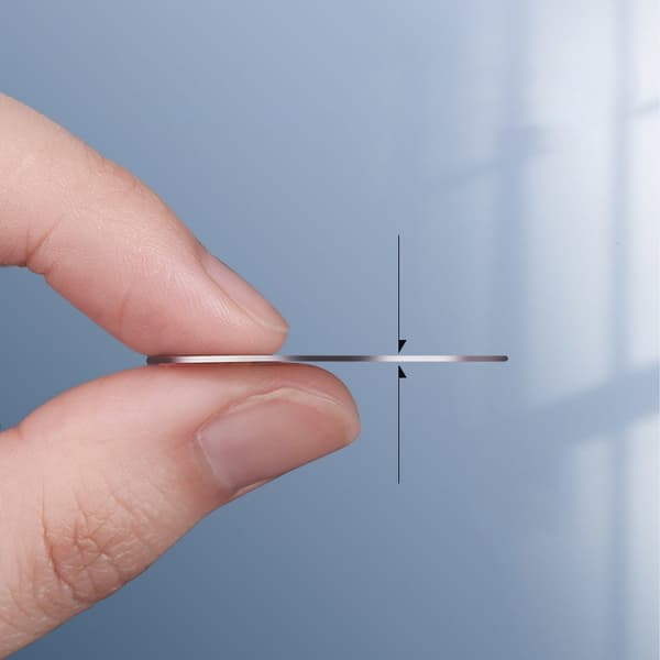 Metallilevy magneettisille puhelintelineille, älypuhelin, musta SETTI 2 kpl.