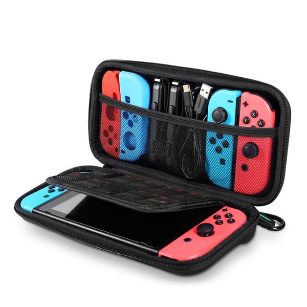 Æske til Nintendo Switch og tilbehør 26x12x4cm sort
