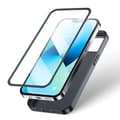 Miniatyrbillede 4 af 6: Cover til iPhone 13, bag- og fronthus + hærdet glas, sort