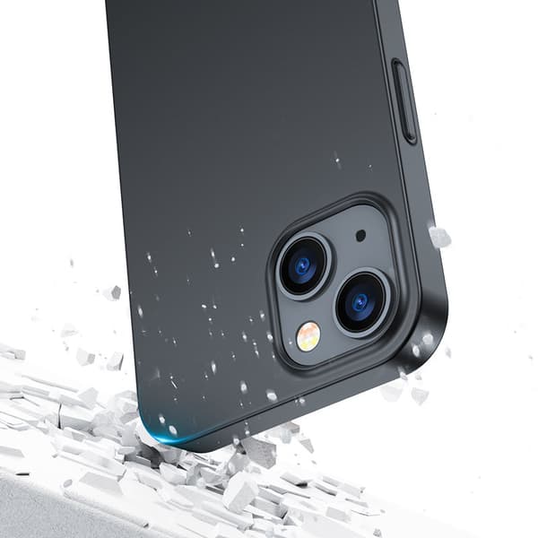 Cover til iPhone 13, bag- og fronthus + hærdet glas, sort